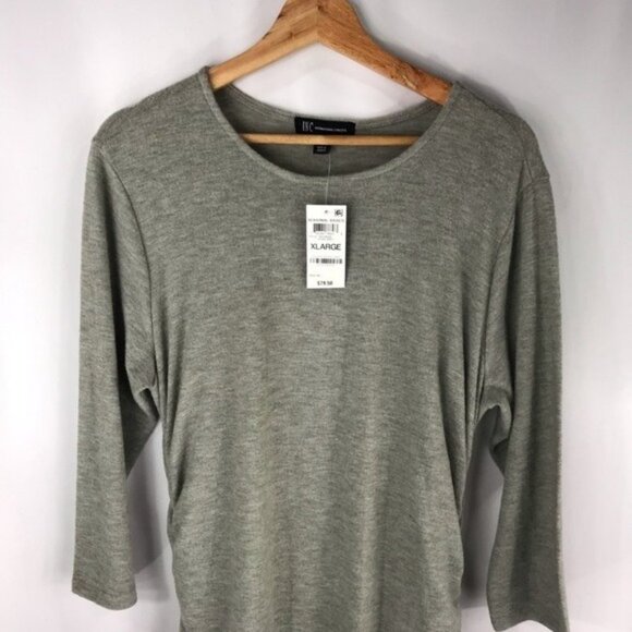 Inc. SMALL Scoop Neck Side Ruching Dress $79 - Picture 3 of 3